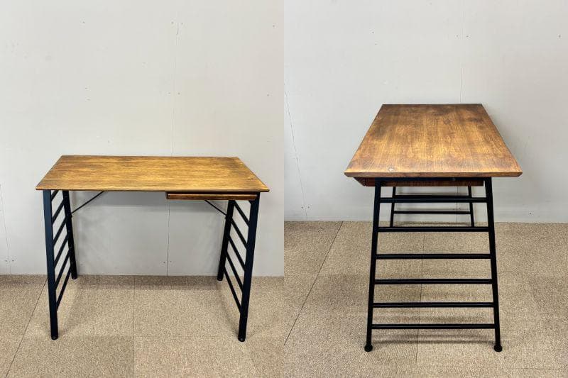 デスク / 勉強机 / 木目調 / 引き出し付 / ワークデスク / PCデスク