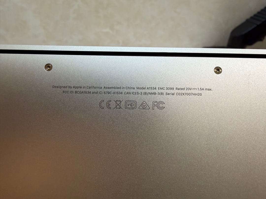 MacBook a1534 USキーボード