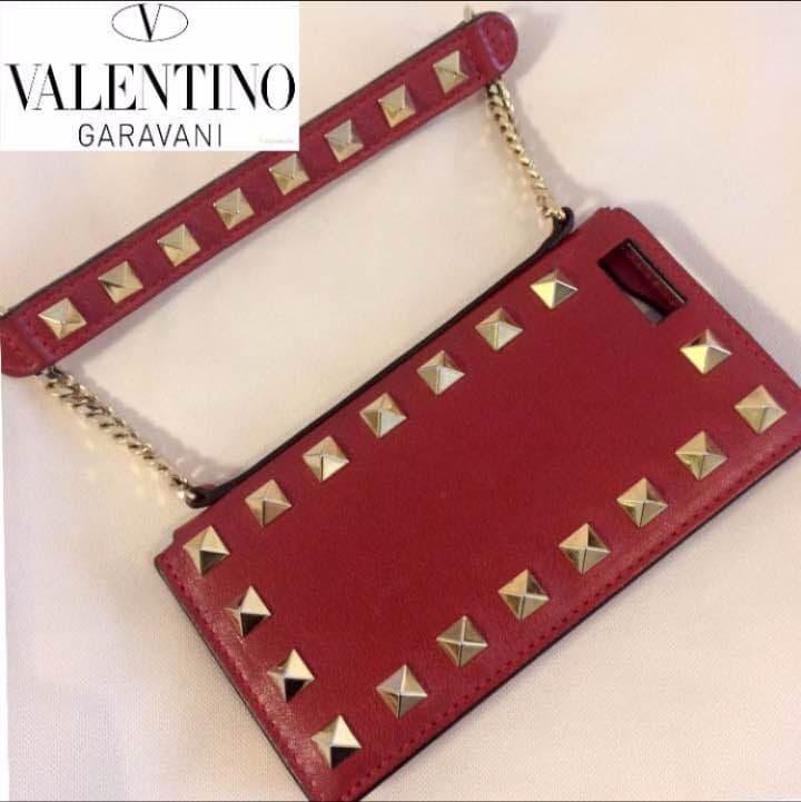 VALENTINO iPhone5 SE ケース ワインレッド