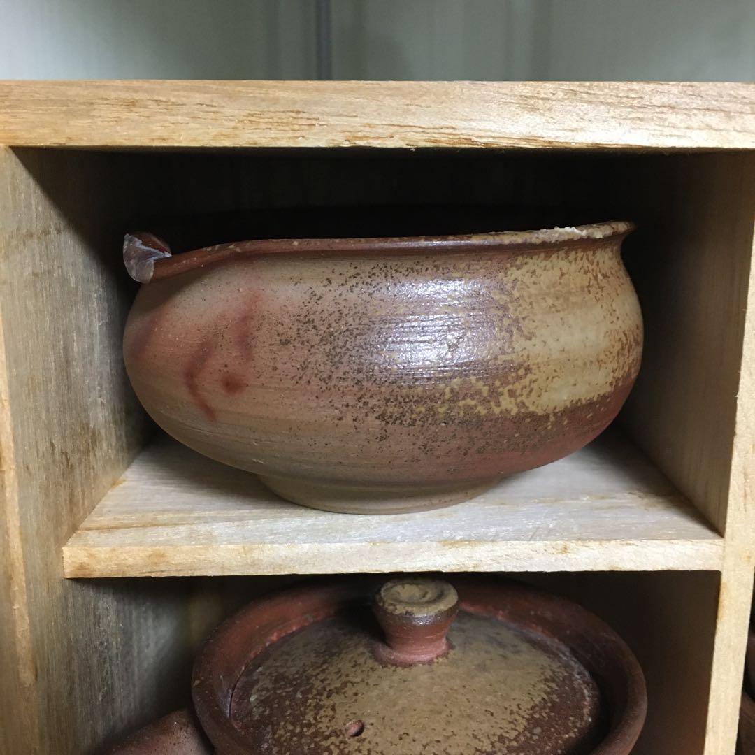 備前焼　茶器　煎茶器　木村桃蹊堂　宝瓶　湯さまし