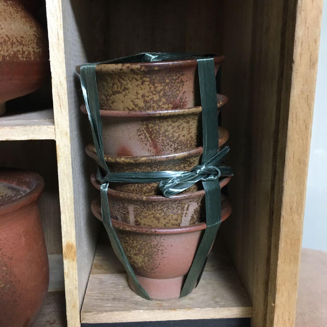 備前焼　茶器　煎茶器　木村桃蹊堂　宝瓶　湯さまし