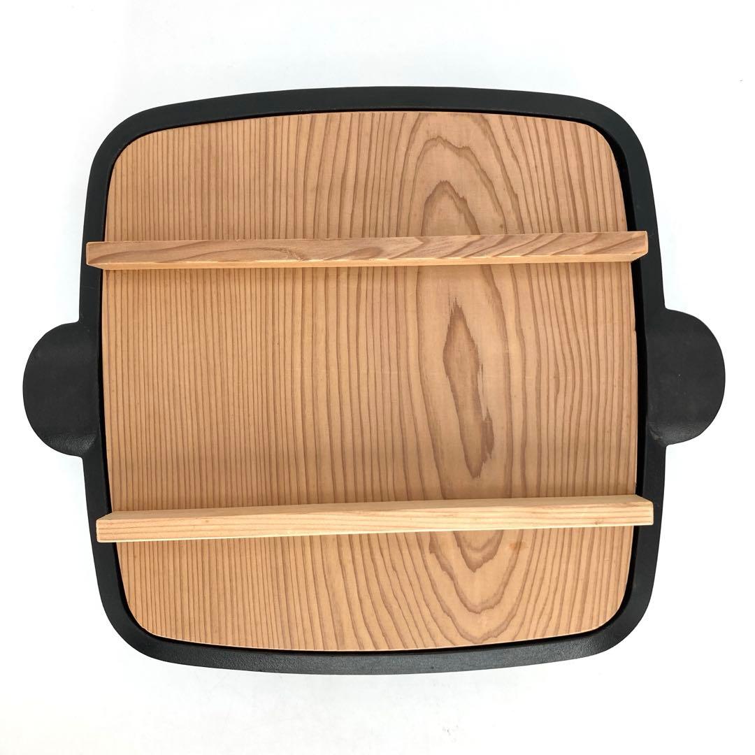 南部鉄器 岩鋳 おでん鍋 蓋あり　サイズ25×25 （内側ホーロー加工)