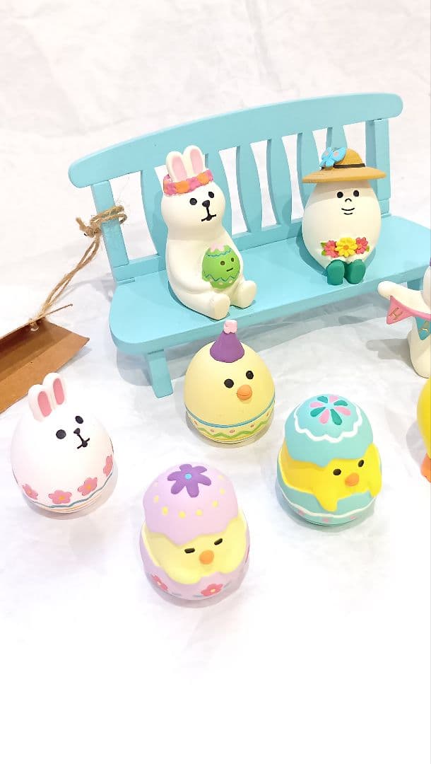 【希少・廃番あり】デコレ コンコンブル イースター 10点セット ベンチ付き