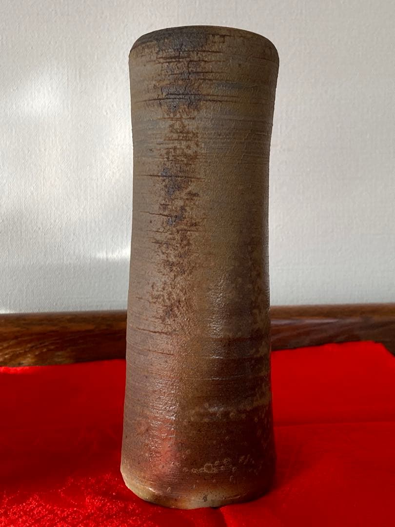 備前焼　素敵な花入れ♪♪＊ゴマ在り　＊伊勢崎窯 大幅お値下げ！