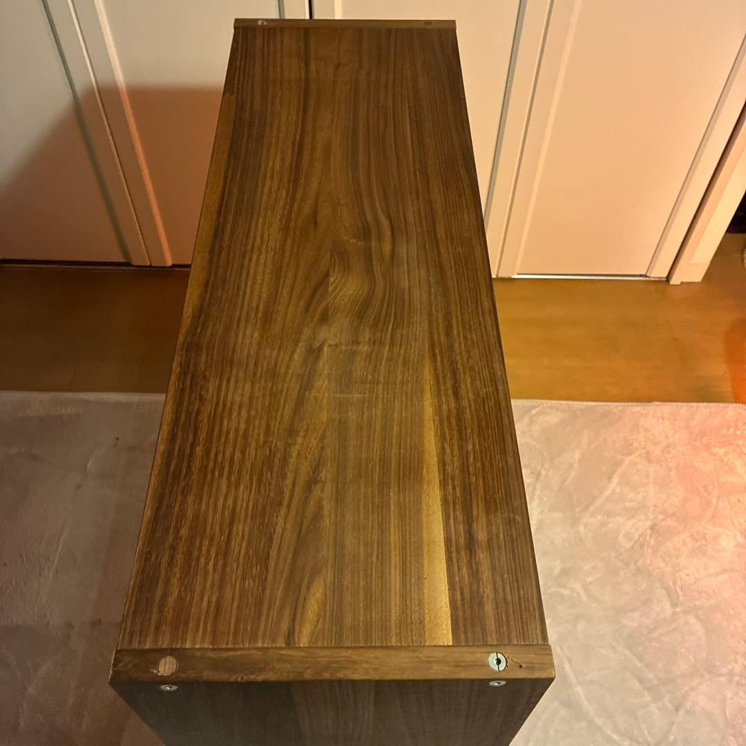 MUJI スタッキングシェルフ・ワイド・2段・ウォールナット材