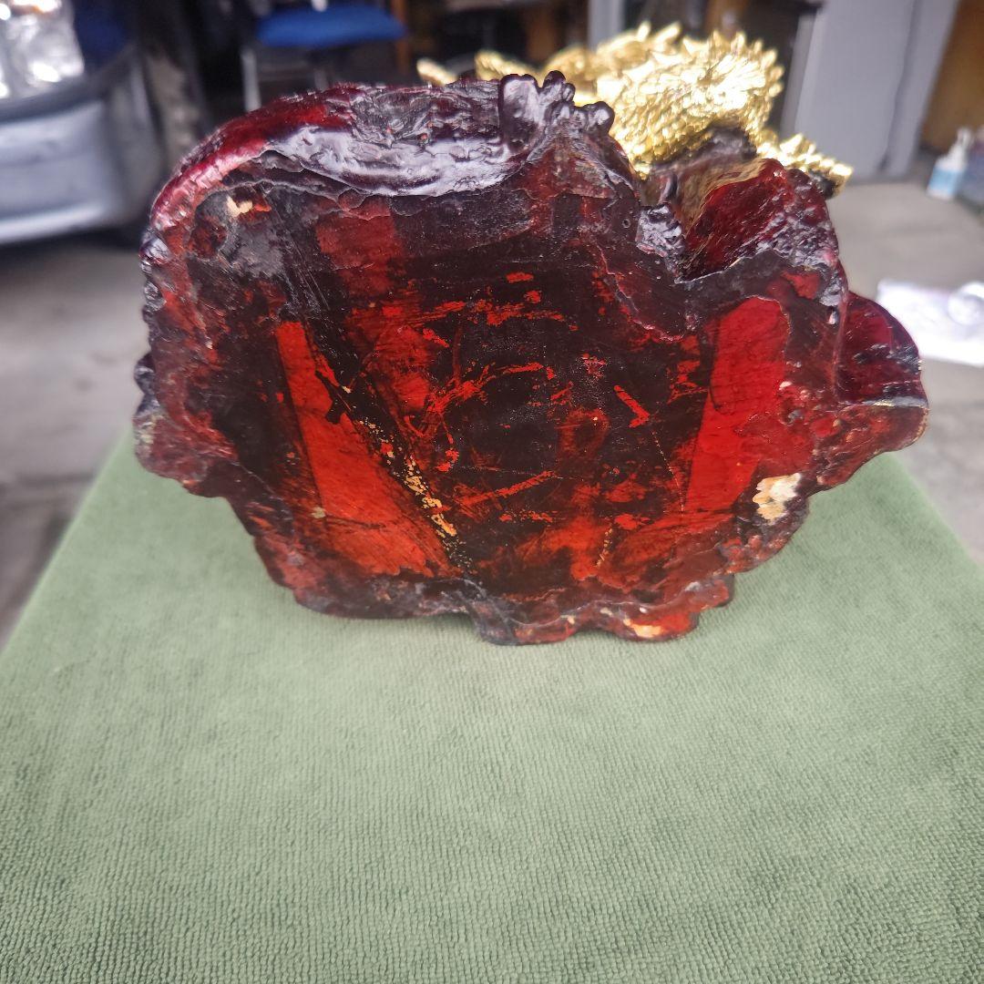 【骨董品】山昇龍　人工水晶