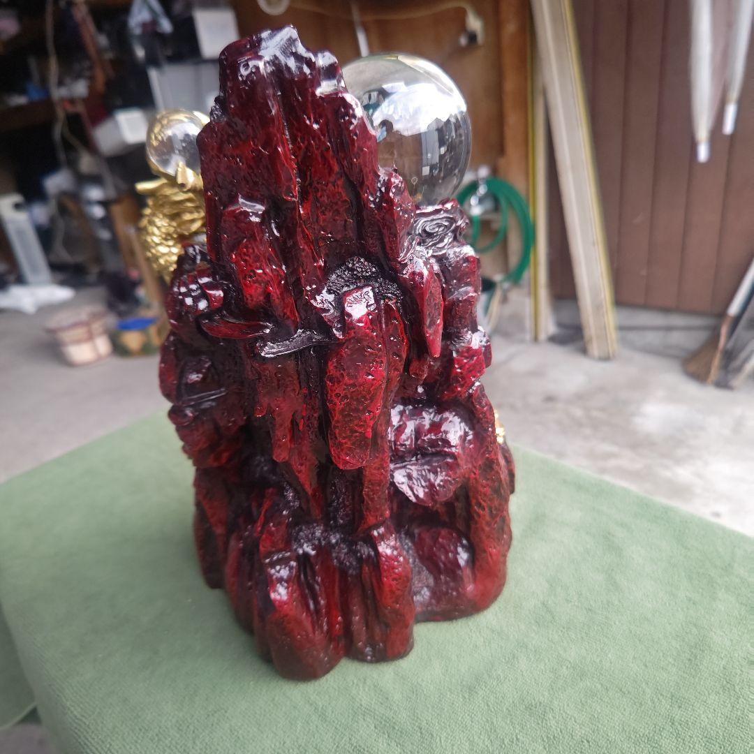 【骨董品】山昇龍　人工水晶