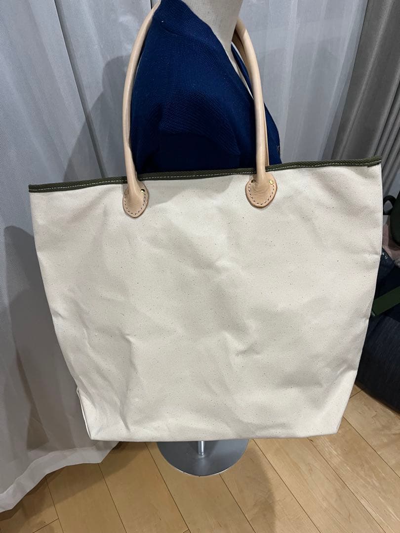 値下げしました！ ハンドメイド　トートバッグ　厚手4号帆布