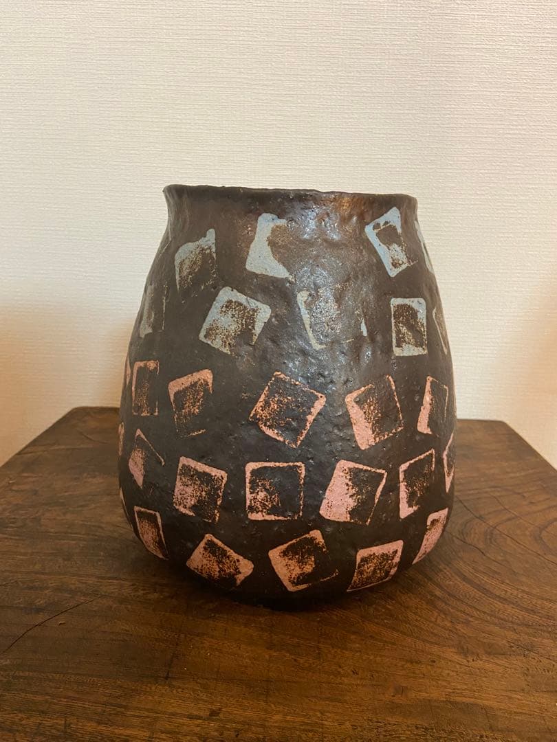 山田義力 初期作品 壺 オブジェ 新品未使用 大嶺實清 大嶺工房