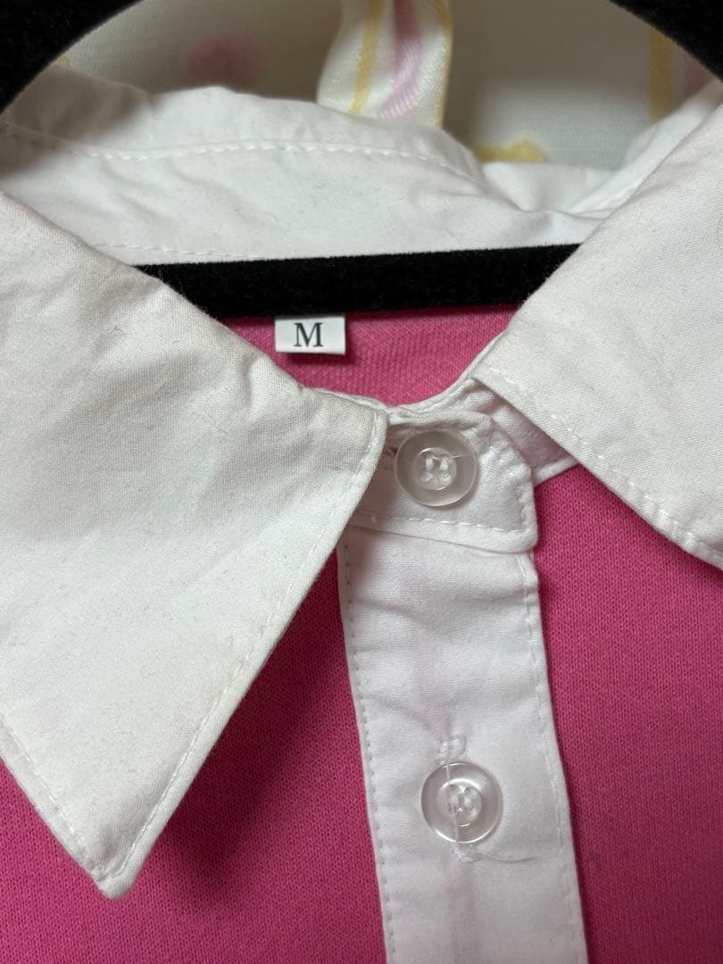 TWICE ダヒョン 20X20 ラグビー Tシャツ ピンク