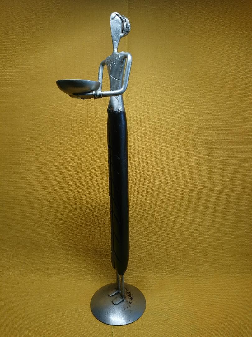ビンテージ　人形　金属　オブジェ　置物　インテリア　工芸品　美術品　A1406