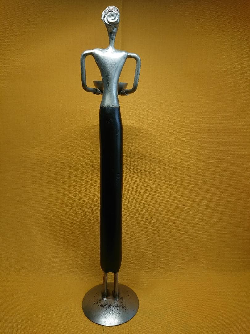 ビンテージ　人形　金属　オブジェ　置物　インテリア　工芸品　美術品　A1406