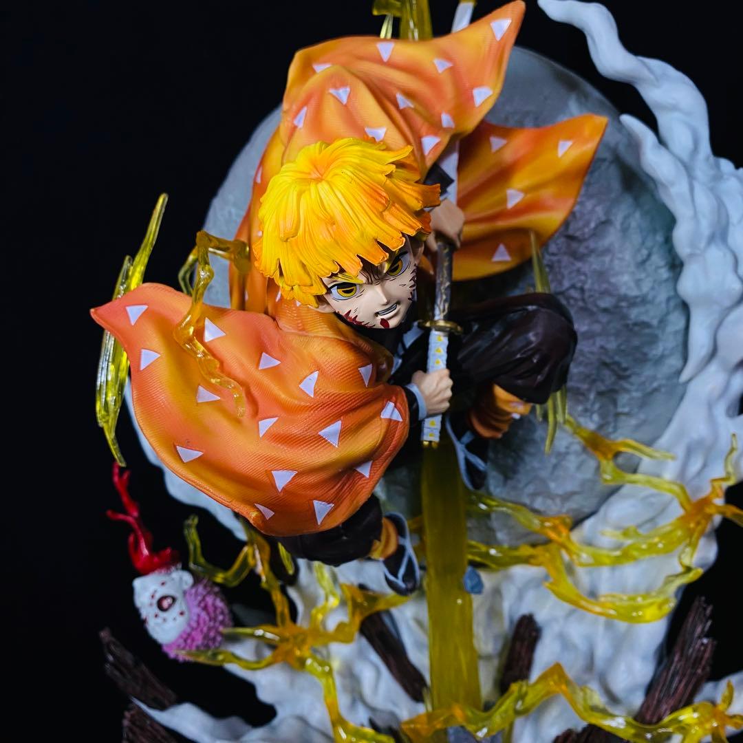 鬼滅の刃【我妻善逸 雷の呼吸 壱ノ型・霹靂一閃 六連】ジオラマスタチュー