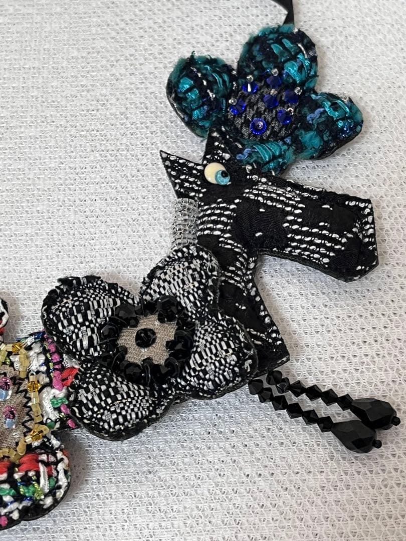 アルベロベロ ハンドメイド ネックレス 動物と花モチーフ