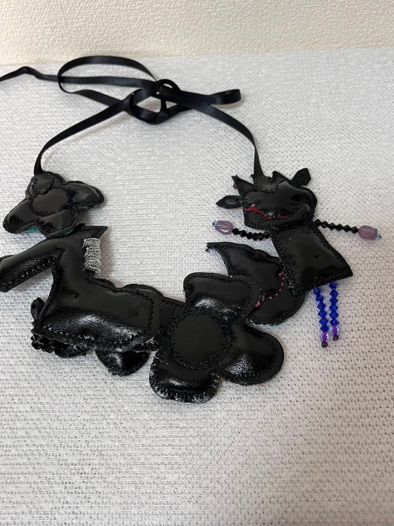 アルベロベロ ハンドメイド ネックレス 動物と花モチーフ