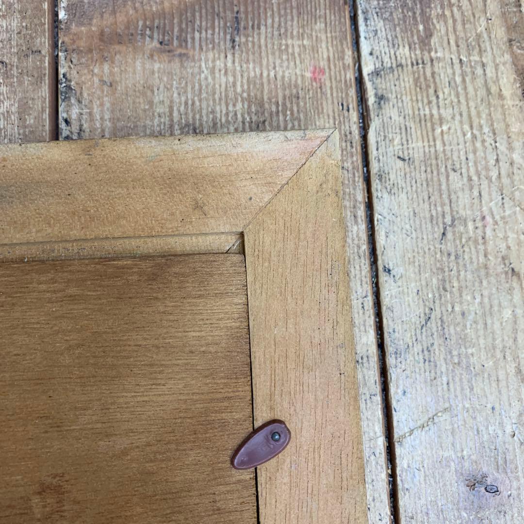 E-壁 【アンティーク】ミニ油絵 港の風景 額装 サイン入り インテリア