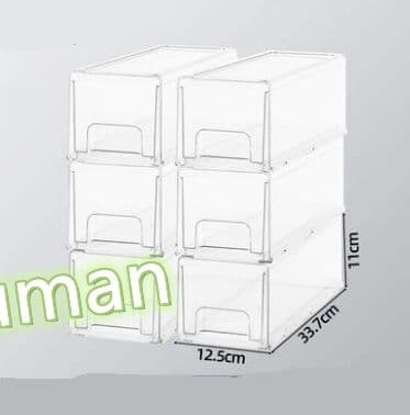 冷蔵庫収納ボックス/引き出しタイプ/スペース利用（6個）H