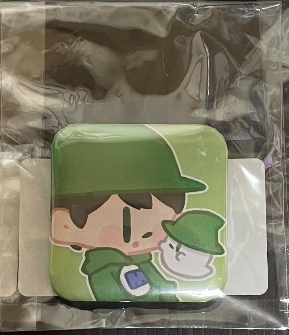 みどりくん 運営 みどりくんのアクスタ全4種、缶バッジセット