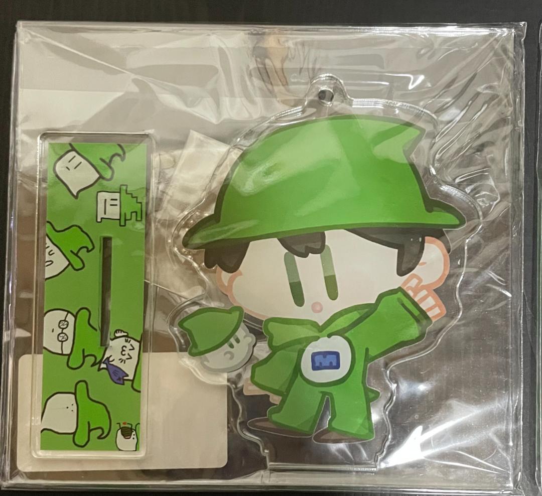 みどりくん 運営 みどりくんのアクスタ全4種、缶バッジセット