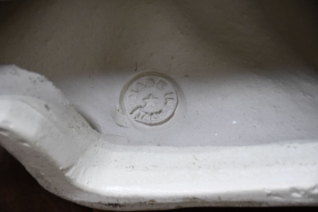 EEK20 イタリア製 ヒョウ/豹 陶器オブジェ レオパード インテリア 置物