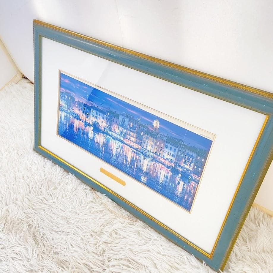 笹倉鉄平 ST.TROPEZ サントロペ 複製画 代表作【中古品】