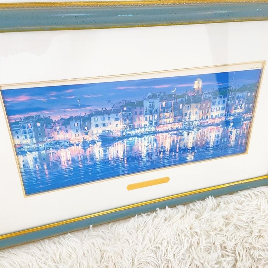 笹倉鉄平 ST.TROPEZ サントロペ 複製画 代表作【中古品】