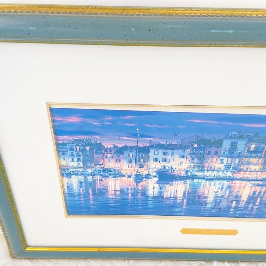 笹倉鉄平 ST.TROPEZ サントロペ 複製画 代表作【中古品】