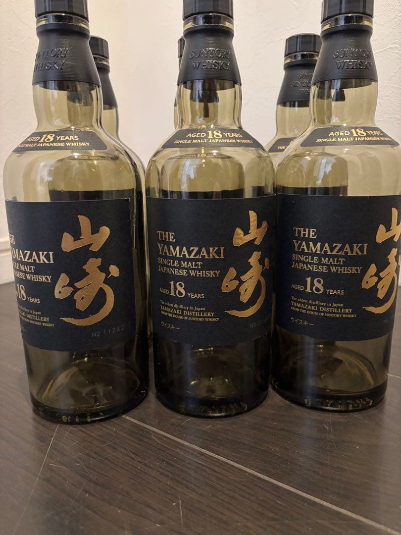 【空瓶】サントリー山崎18年 6本セット