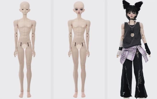 AX999 BJD 1/4 ドール本体 Lorc 球体関節人形 ハンドメイド