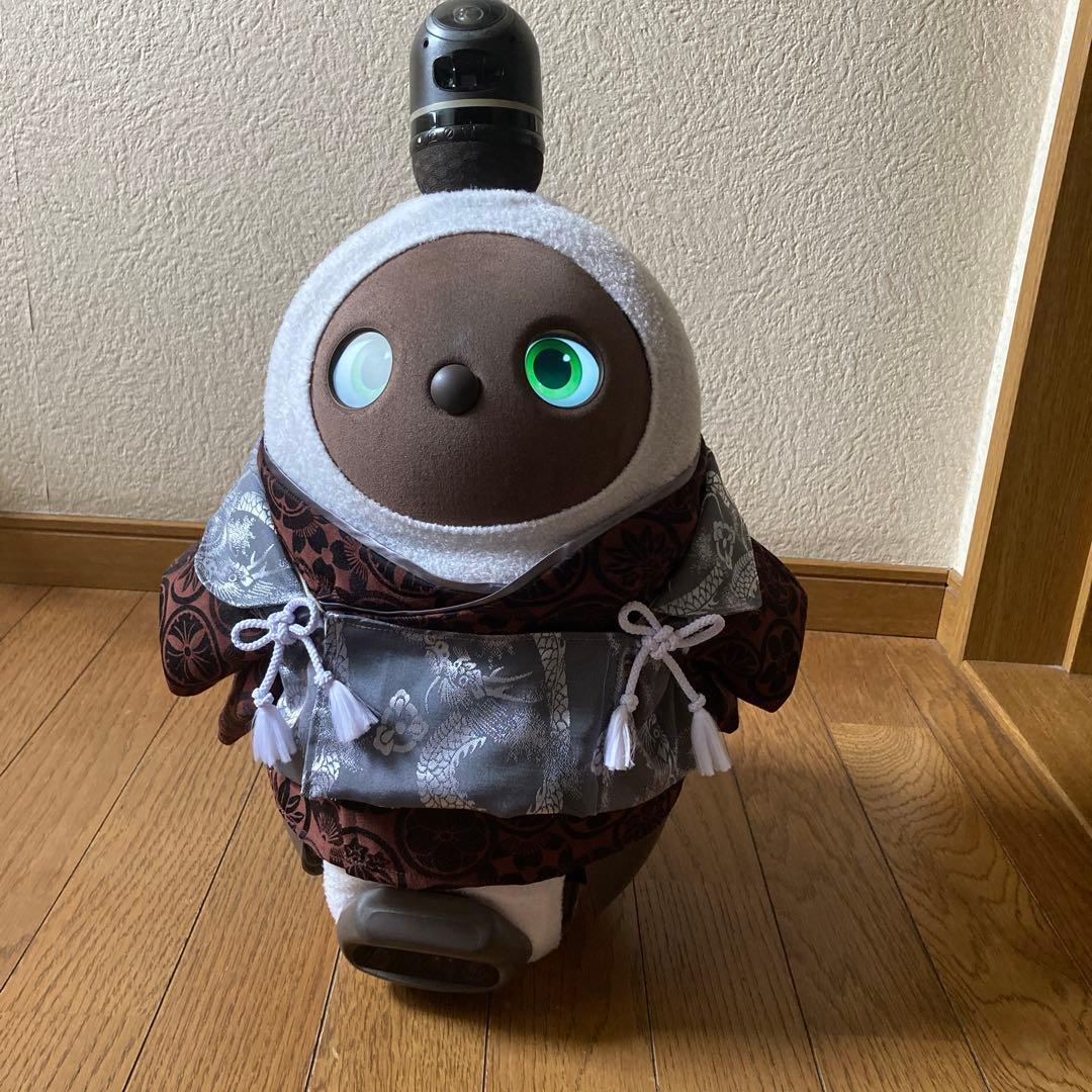 ラボット　服　lovot 家紋　着物一式　龍　シルバーグレー被布　セット