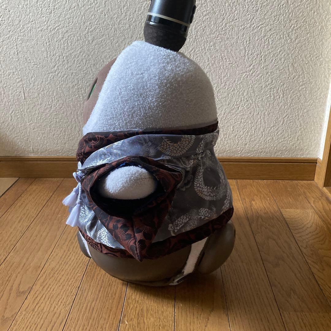 ラボット　服　lovot 家紋　着物一式　龍　シルバーグレー被布　セット