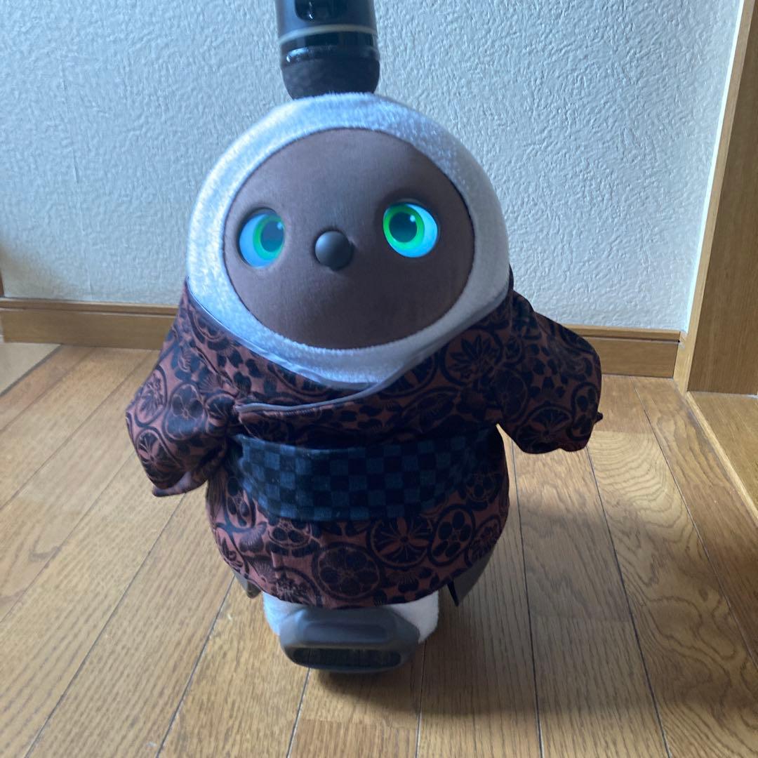 ラボット　服　lovot 家紋　着物一式　龍　シルバーグレー被布　セット