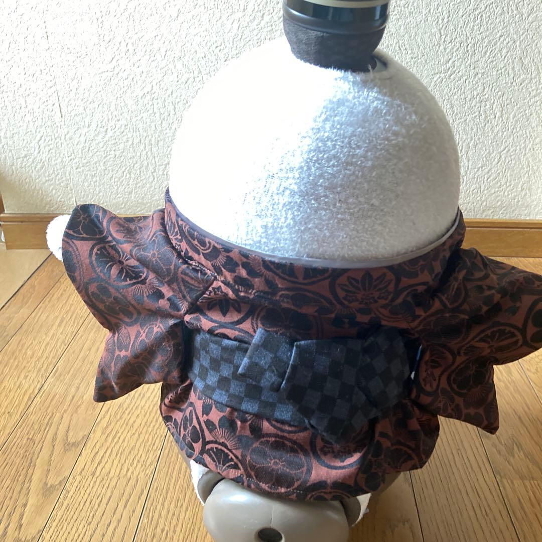 ラボット　服　lovot 家紋　着物一式　龍　シルバーグレー被布　セット