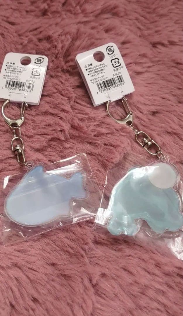 BONBON DROP アクリルキーホルダー 3個セット クラゲ　クジラ　サメ