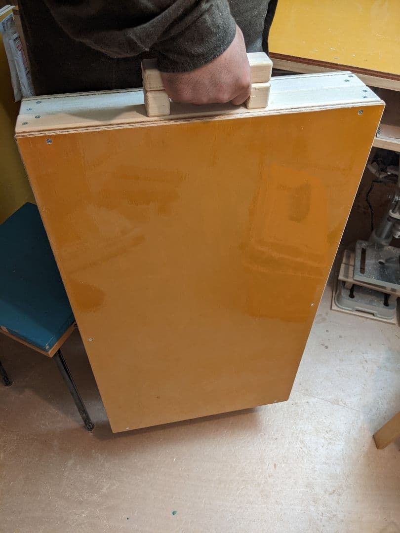 マルシェ・フリマ・イベント出店用　取っ手付木製ケース［什器］