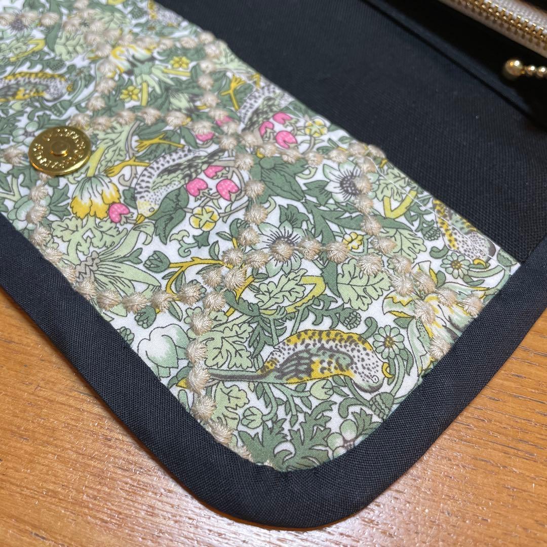 長財布　やりくり財布　ハンドメイド　コラボ生地