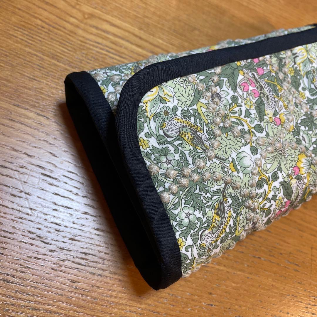 長財布　やりくり財布　ハンドメイド　コラボ生地