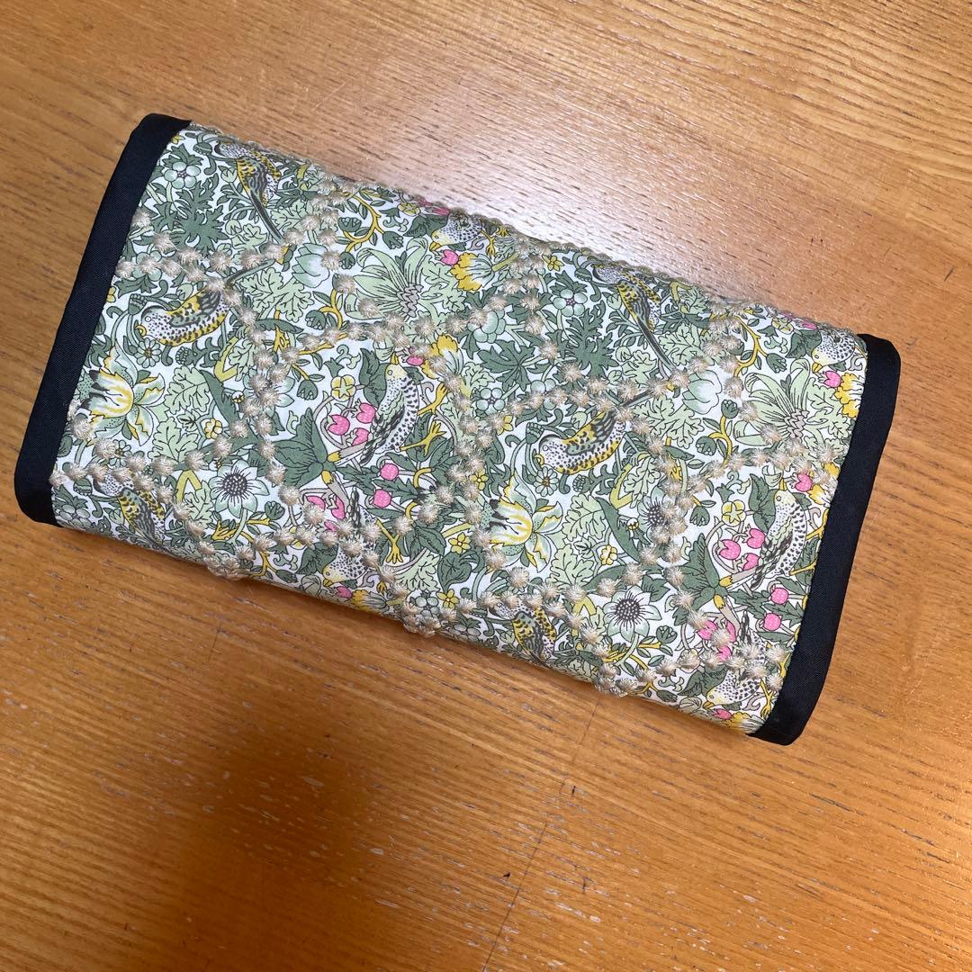 長財布　やりくり財布　ハンドメイド　コラボ生地
