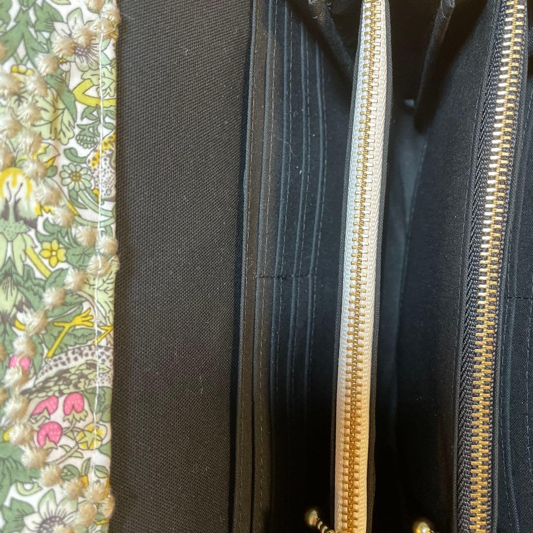 長財布　やりくり財布　ハンドメイド　コラボ生地