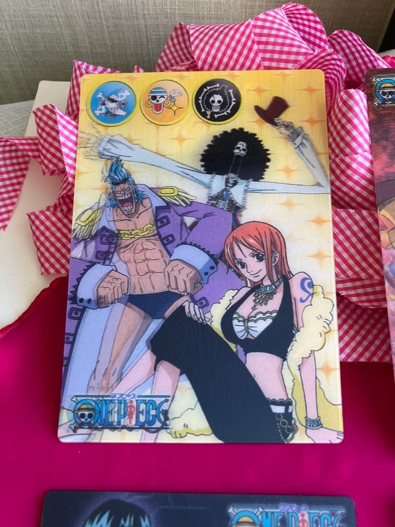 One Piece キャラクター3D立体型ミニ下敷き❗️4枚超希少❗️新品未使用❗️