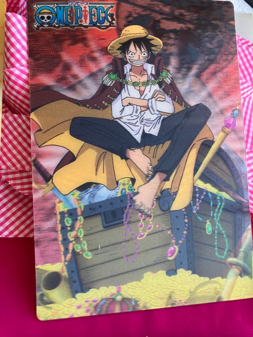 One Piece キャラクター3D立体型ミニ下敷き❗️4枚超希少❗️新品未使用❗️