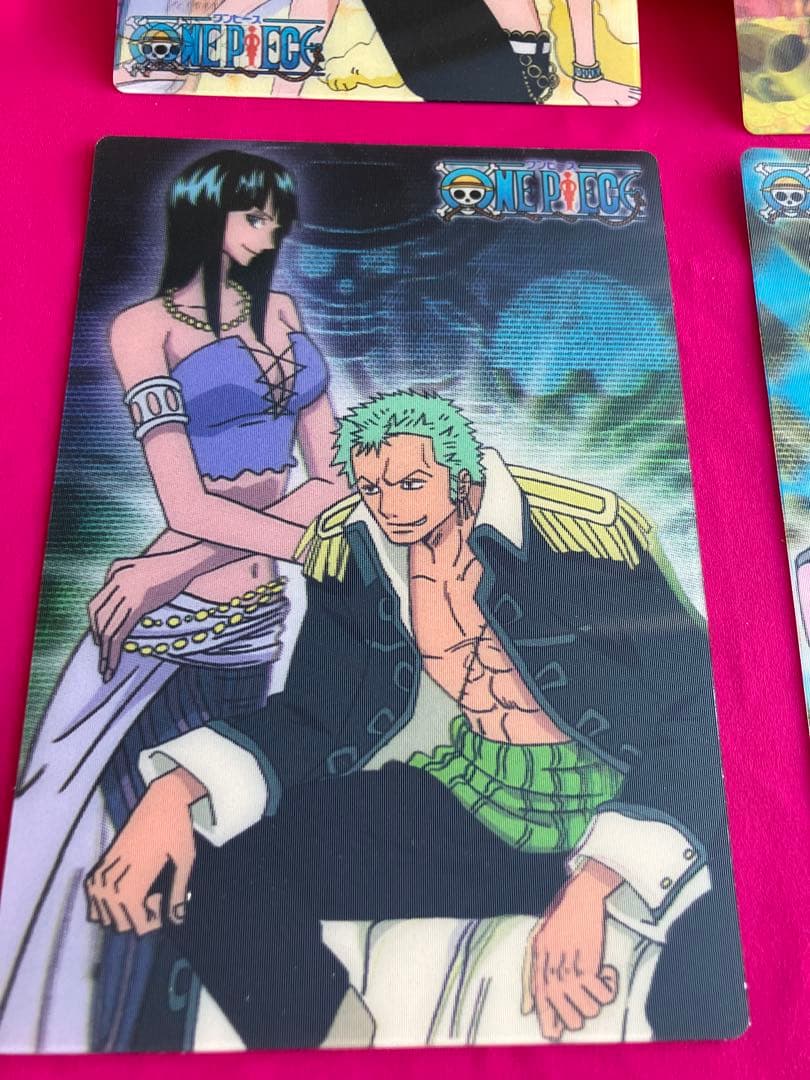 One Piece キャラクター3D立体型ミニ下敷き❗️4枚超希少❗️新品未使用❗️