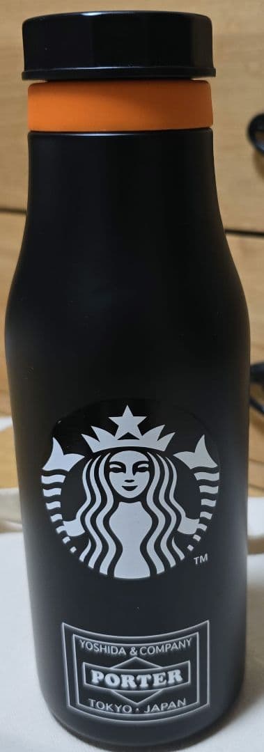 PORTER × STARBUCKS ステンレス ロゴボトル 黒