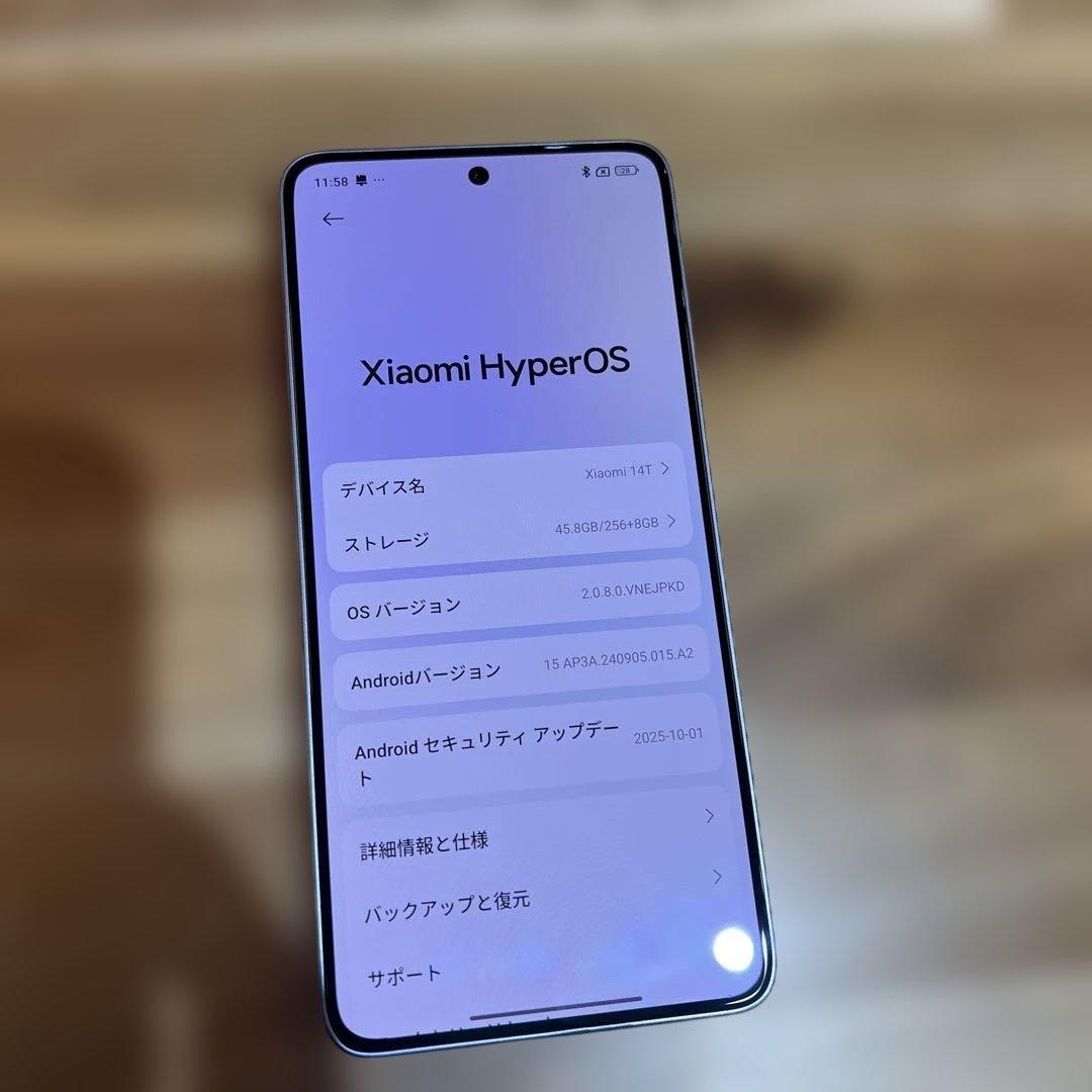 Z416 SIMフリー　XIAOMI 14T XIG07