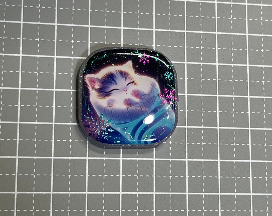 感謝価格(ㅅ´꒳` )おやすみ靴下にゃん レジンヘアゴム