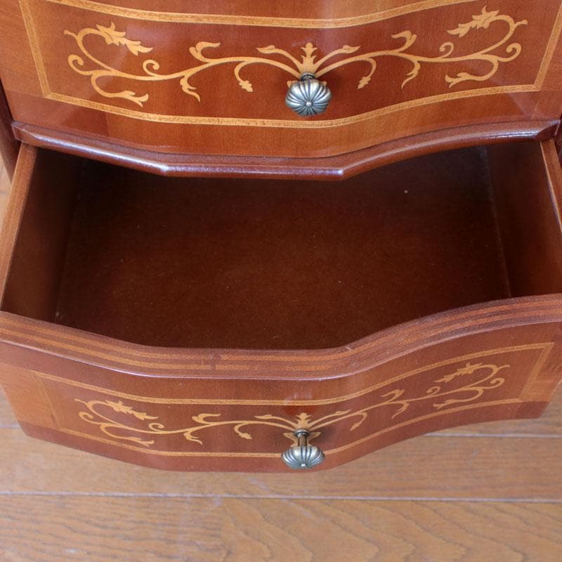 イタリア製 象嵌 木製サイドボード 猫脚 TVボード TV台 214-1234