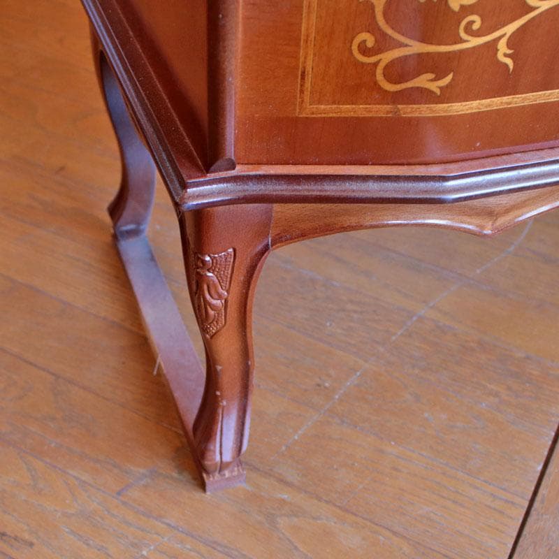 イタリア製 象嵌 木製サイドボード 猫脚 TVボード TV台 214-1234