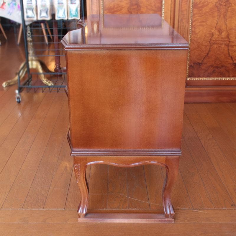 イタリア製 象嵌 木製サイドボード 猫脚 TVボード TV台 214-1234