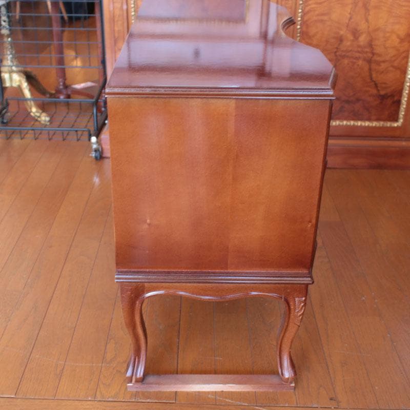 イタリア製 象嵌 木製サイドボード 猫脚 TVボード TV台 214-1234