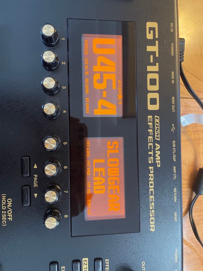 美品BOSS GT-100 ギターエフェクター 専用ケース付き